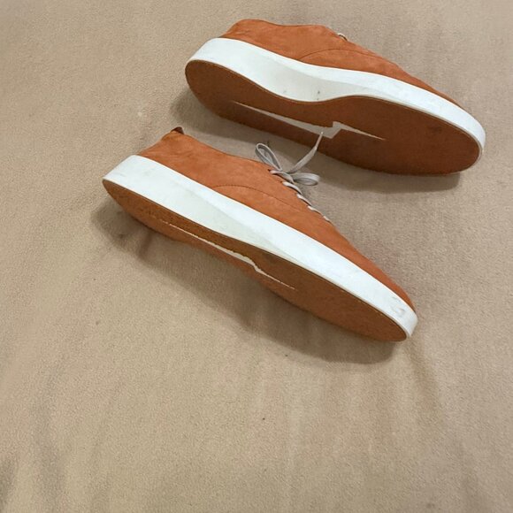 WOLF AND SHEPPARD SUEDE TIE UP SHOES, TAN SIZE 13